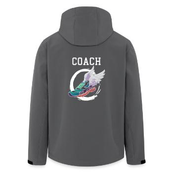 Track and Field Leichtathletik Coach Geschenk - Recycelte Männer Softshell-Jacke von Stanley/Stella - Anthrazit - Hinten - AI Model Male 185 light (185cm)