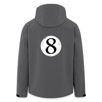 Billiard 8 - Recycelte Männer Softshell-Jacke von Stanley/Stella - Anthrazit - Hinten - AI Model Male 185 light (185cm)