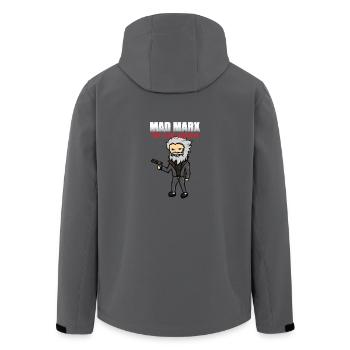 Karl Marx Philosoph Geschichte Geschenk - Recycelte Männer Softshell-Jacke von Stanley/Stella - Anthrazit - Hinten - AI Model Male 185 light (185cm)