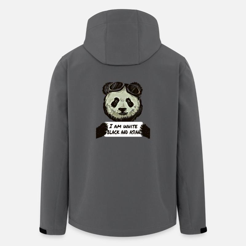 Cool Pilot Panda - Recycelte Männer Softshell-Jacke von Stanley/Stella - Anthrazit