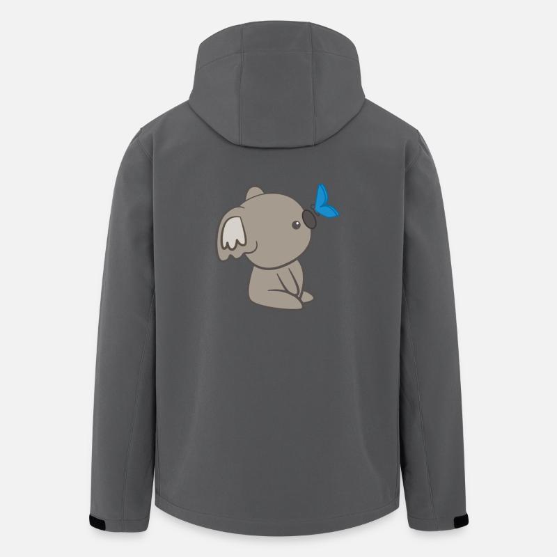 Koala - Koalas - Koala T-Shirt - Butterfly - Men’s Recycled Softshell Jacket by Stanley/Stella - anthracite