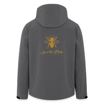 Rettet die Bienen - Imker Geschenk - Recycelte Männer Softshell-Jacke von Stanley/Stella - Anthrazit - Hinten - AI Model Male 185 light (185cm)