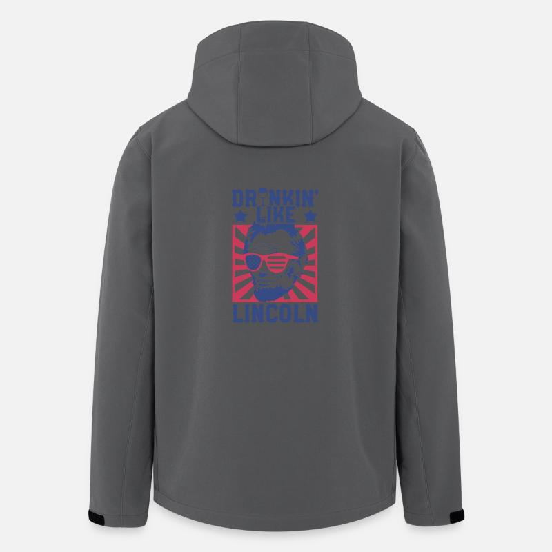 Drinking Like Lincoln Independence Day - Men’s Recycled Softshell Jacket by Stanley/Stella - anthracite
