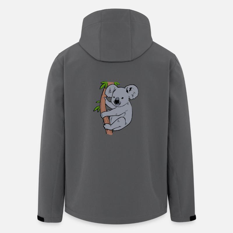 Koala - Veste softshell homme en polyester recyclé Stanley/Stella - charbon