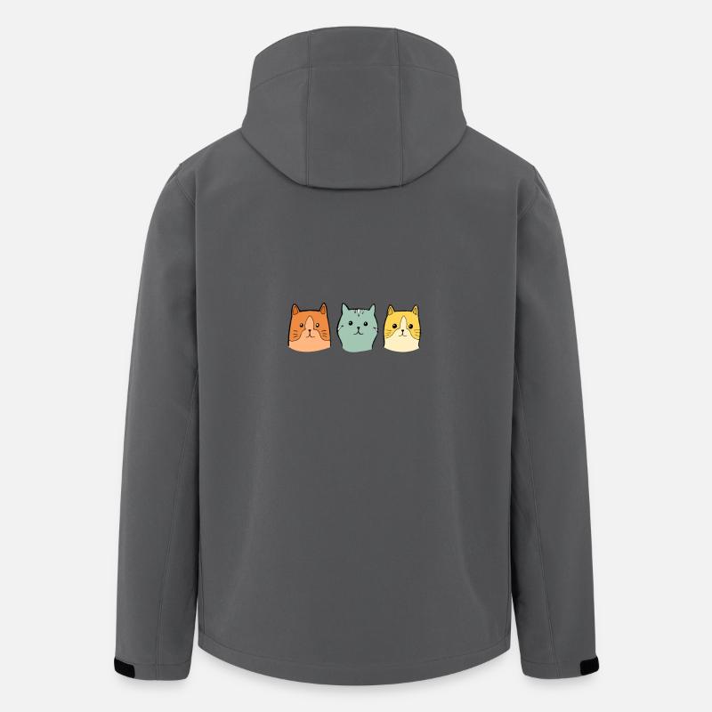 feline - Men’s Recycled Softshell Jacket by Stanley/Stella - anthracite