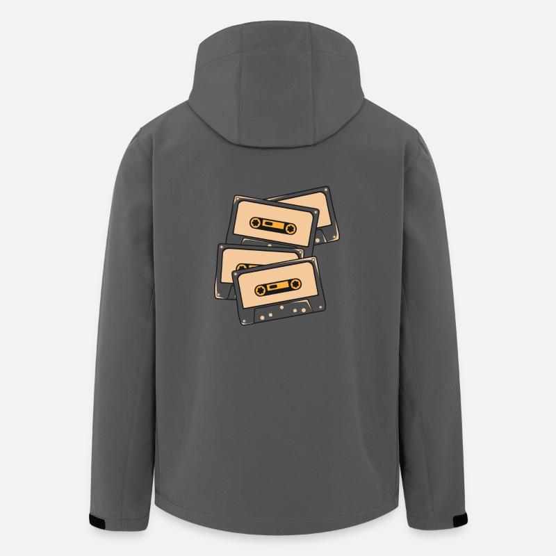 Audiotape - Veste softshell homme en polyester recyclé Stanley/Stella - charbon