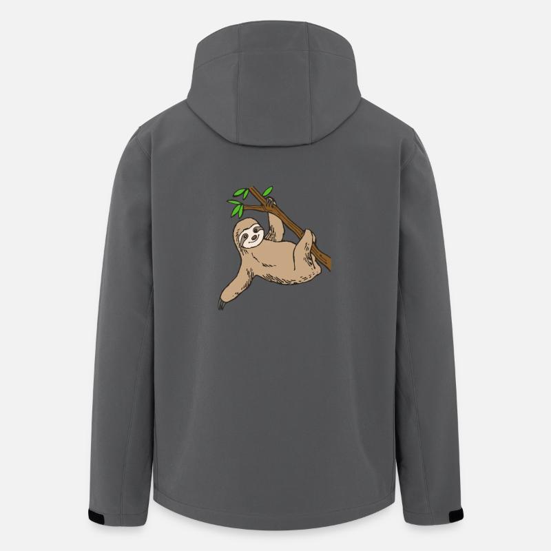 Faultier - Recycelte Männer Softshell-Jacke von Stanley/Stella - Anthrazit