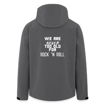 ROCK AND ROLL - Recycelte Männer Softshell-Jacke von Stanley/Stella - Anthrazit - Hinten - AI Model Male 185 light (185cm)