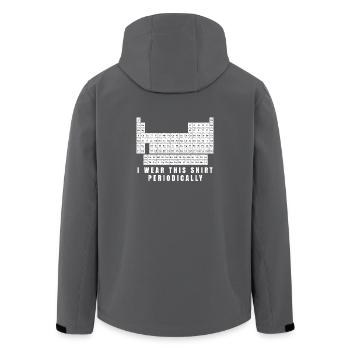 I Wear This Shirt Periodically Periodensystem Tee - Recycelte Männer Softshell-Jacke von Stanley/Stella - Anthrazit - Hinten - AI Model Male 185 light (185cm)