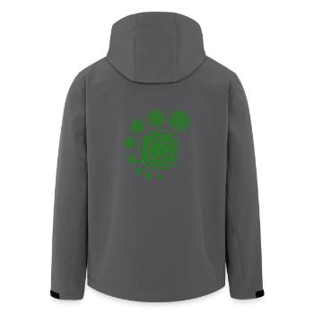 Ernte-Kreis-T-Shirt Außerirdisches Alien - Recycelte Männer Softshell-Jacke von Stanley/Stella - Anthrazit - Hinten - AI Model Male 185 light (185cm)