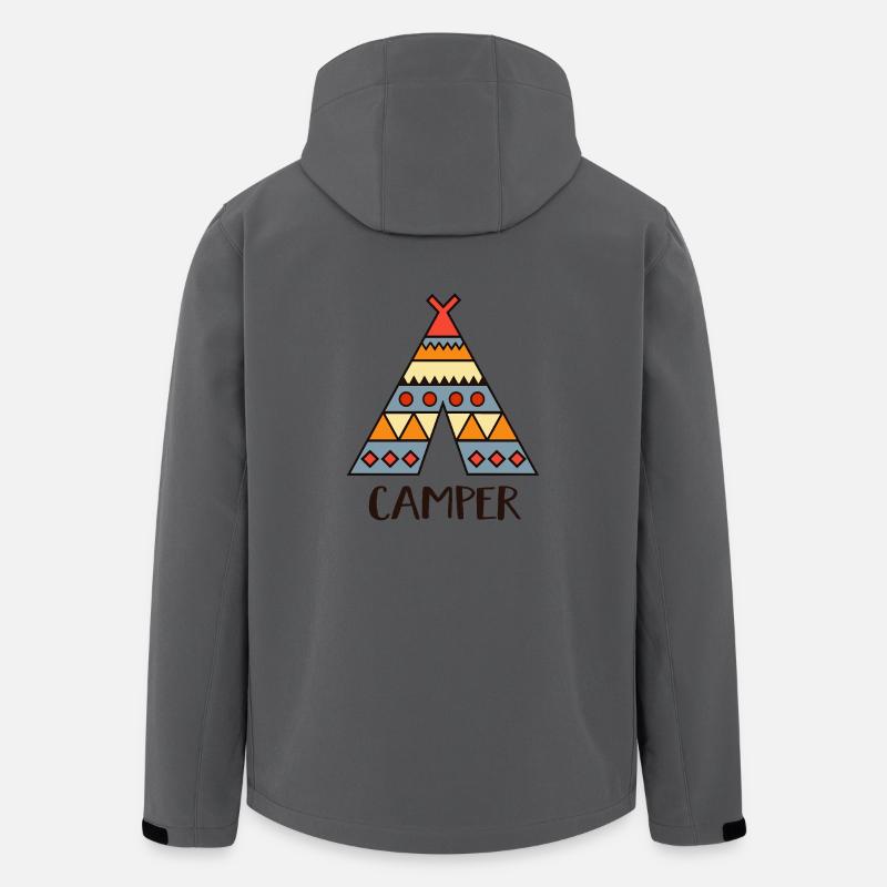 camper - Veste softshell homme en polyester recyclé Stanley/Stella - charbon