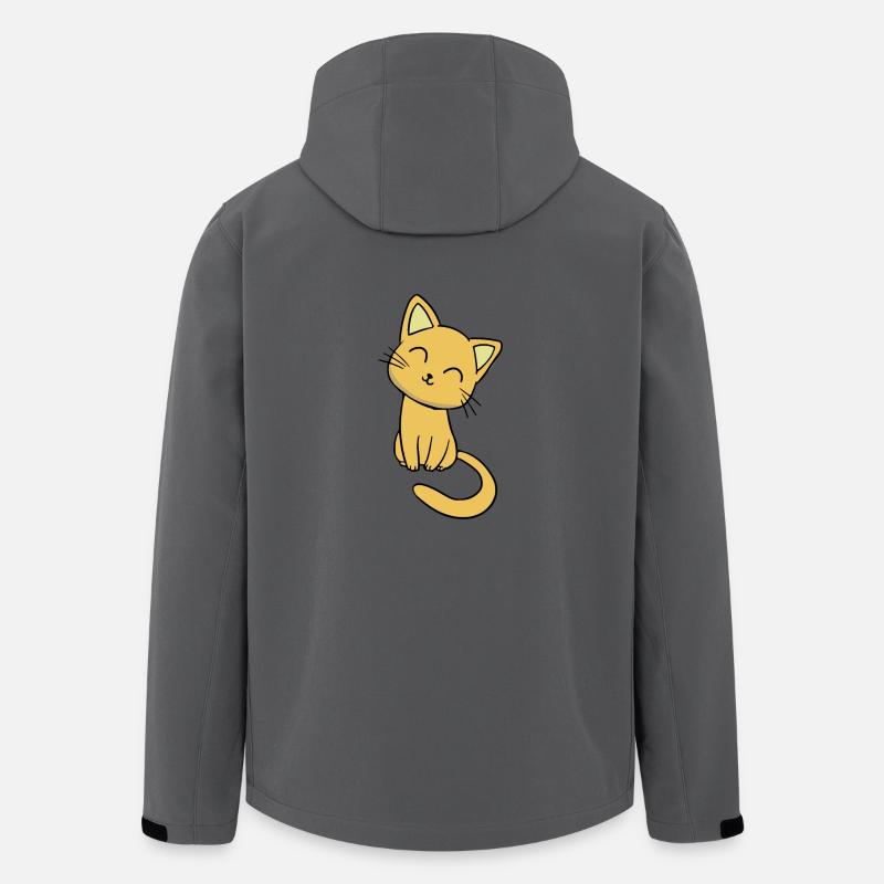 süße Katze - Recycelte Männer Softshell-Jacke von Stanley/Stella - Anthrazit