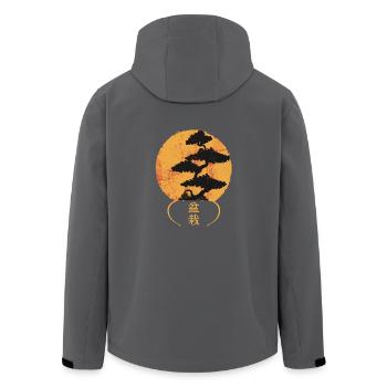 Bonsai Shirt - Recycelte Männer Softshell-Jacke von Stanley/Stella - Anthrazit - Hinten - AI Model Male 185 light (185cm)