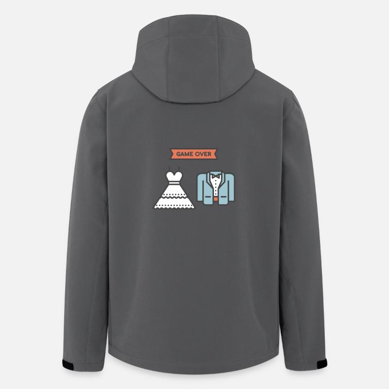 Wedding - Game Over - Gift - Men’s Recycled Softshell Jacket by Stanley/Stella - anthracite