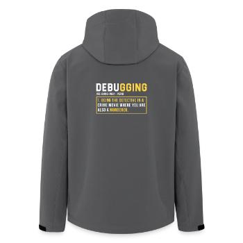 Debugging Programmieren Programmierer Geschenk - Recycelte Männer Softshell-Jacke von Stanley/Stella - Anthrazit - Hinten - AI Model Male 185 light (185cm)