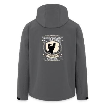 Golf Ich gehe nicht in Ruhestand ich werde Profi - Recycelte Männer Softshell-Jacke von Stanley/Stella - Anthrazit - Hinten - AI Model Male 185 light (185cm)