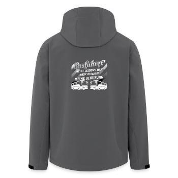 Busfahrer Leidenschaft Schicksal Berufung - Recycelte Männer Softshell-Jacke von Stanley/Stella - Anthrazit - Hinten - AI Model Male 185 light (185cm)