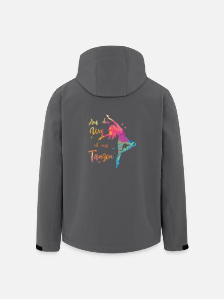 Aus dem Weg ich muss Tanzen - Tanzschule Tänzer - Recycelte Männer Softshell-Jacke von Stanley/Stella - Anthrazit