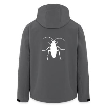 Schabe Kakerlake Ungeziefer Insekt Schädling Panik - Recycelte Männer Softshell-Jacke von Stanley/Stella - Anthrazit - Hinten - AI Model Male 185 light (185cm)