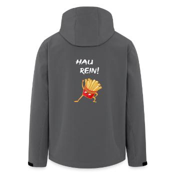 Hau rein! - Recycelte Männer Softshell-Jacke von Stanley/Stella - Anthrazit - Hinten - AI Model Male 185 light (185cm)