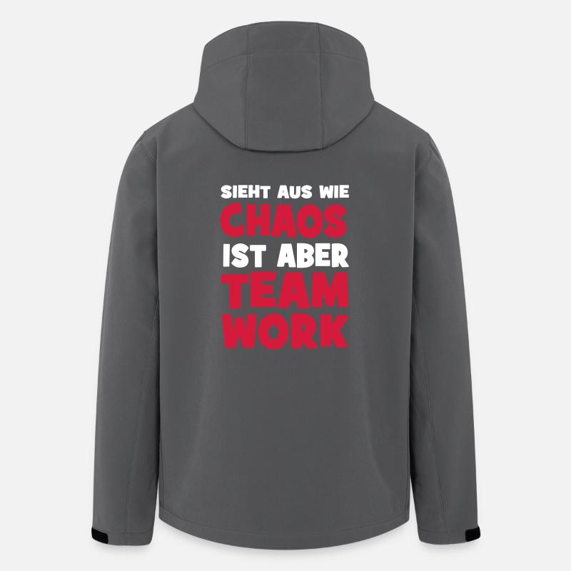 Teamwork - Recycelte Männer Softshell-Jacke von Stanley/Stella - Anthrazit