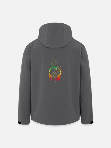 Reggae - Recycelte Männer Softshell-Jacke von Stanley/Stella - Anthrazit