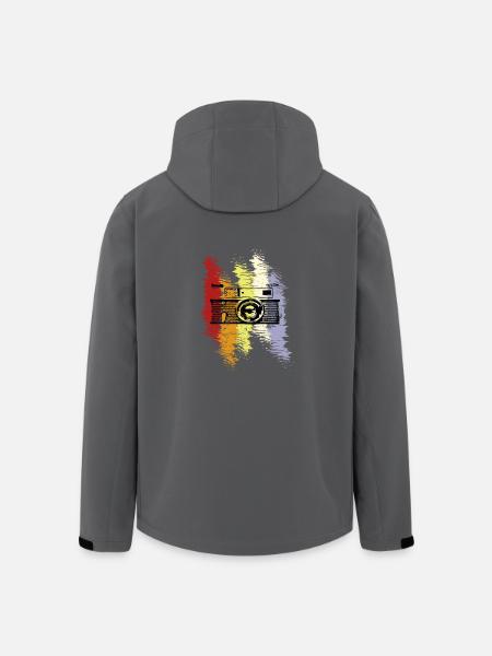 Fotograf - Recycelte Männer Softshell-Jacke von Stanley/Stella - Anthrazit