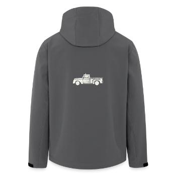 Pick up truck - Recycelte Männer Softshell-Jacke von Stanley/Stella - Anthrazit - Hinten - AI Model Male 185 light (185cm)