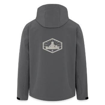 Go kart - Recycelte Männer Softshell-Jacke von Stanley/Stella - Anthrazit - Hinten - AI Model Male 185 light (185cm)