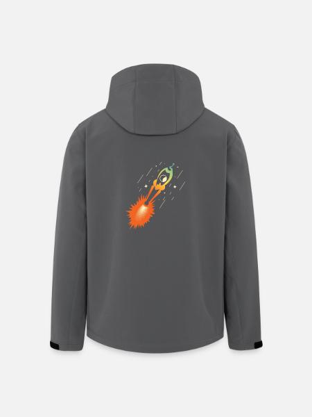 rakete patch nasa esa - Recycelte Männer Softshell-Jacke von Stanley/Stella - Anthrazit