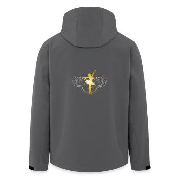 Ballett tänzerin - Recycelte Männer Softshell-Jacke von Stanley/Stella - Anthrazit - Hinten - AI Model Male 185 light (185cm)