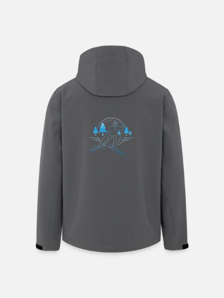 Langlauf Design - Recycelte Männer Softshell-Jacke von Stanley/Stella - Anthrazit