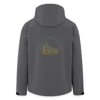 Rom - Recycelte Männer Softshell-Jacke von Stanley/Stella - Anthrazit - Hinten - AI Model Male 185 light (185cm)