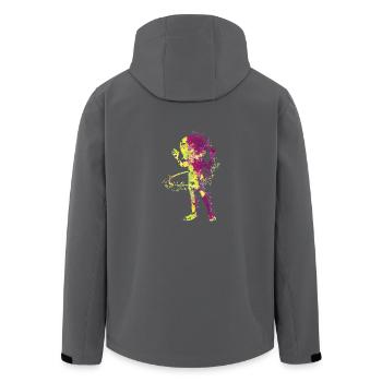 hulahoop - Recycelte Männer Softshell-Jacke von Stanley/Stella - Anthrazit - Hinten - AI Model Male 185 light (185cm)