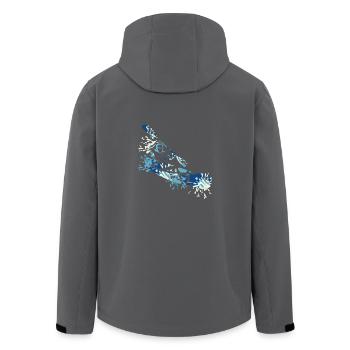 Kanu splash - Recycelte Männer Softshell-Jacke von Stanley/Stella - Anthrazit - Hinten - AI Model Male 185 light (185cm)