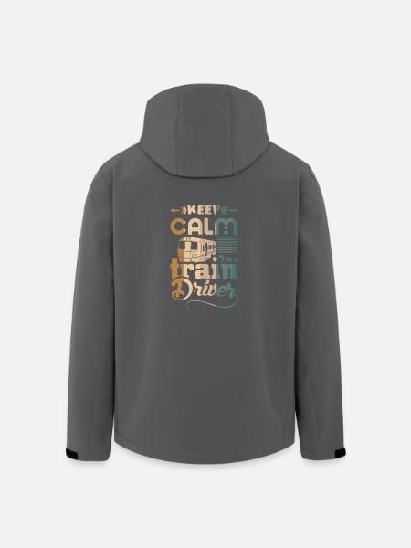 Lokführer - Recycelte Männer Softshell-Jacke von Stanley/Stella - Anthrazit