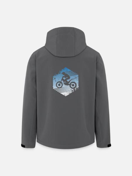 Trial Bike - Recycelte Männer Softshell-Jacke von Stanley/Stella - Anthrazit
