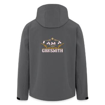Gunsmith - Recycelte Männer Softshell-Jacke von Stanley/Stella - Anthrazit - Hinten - AI Model Male 185 light (185cm)