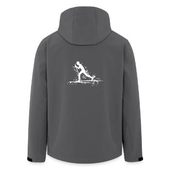 Langlauf schnee - Recycelte Männer Softshell-Jacke von Stanley/Stella - Anthrazit - Hinten - AI Model Male 185 light (185cm)