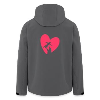 Papa und Sohn - Recycelte Männer Softshell-Jacke von Stanley/Stella - Anthrazit - Hinten - AI Model Male 185 light (185cm)