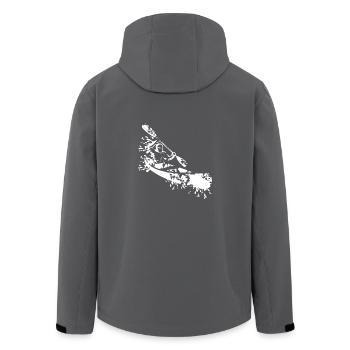 Kanu Cool - Recycelte Männer Softshell-Jacke von Stanley/Stella - Anthrazit - Hinten - AI Model Male 185 light (185cm)