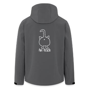 Am arsch - Recycelte Männer Softshell-Jacke von Stanley/Stella - Anthrazit - Hinten - AI Model Male 185 light (185cm)