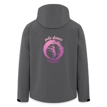 Pole dance tante - Recycelte Männer Softshell-Jacke von Stanley/Stella - Anthrazit - Hinten - AI Model Male 185 light (185cm)