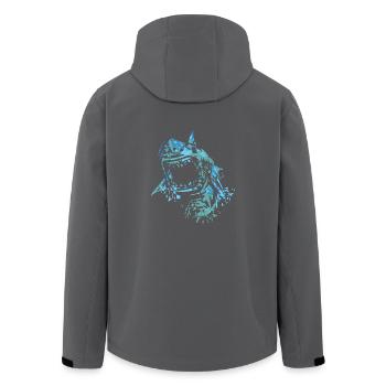 Hai - Recycelte Männer Softshell-Jacke von Stanley/Stella - Anthrazit - Hinten - AI Model Male 185 light (185cm)