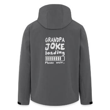 Grandpa joke - Recycelte Männer Softshell-Jacke von Stanley/Stella - Anthrazit - Hinten - AI Model Male 185 light (185cm)