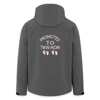 Twin Mom - Recycelte Männer Softshell-Jacke von Stanley/Stella - Anthrazit - Hinten - AI Model Male 185 light (185cm)