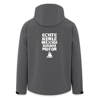Echte kerle Segeln - Recycelte Männer Softshell-Jacke von Stanley/Stella - Anthrazit - Hinten - AI Model Male 185 light (185cm)