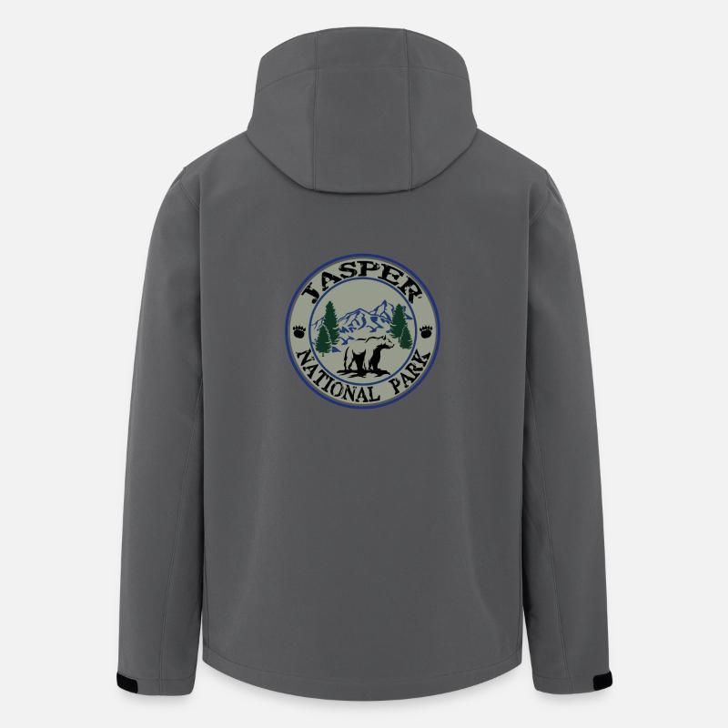 Jasper National Park - Recycelte Männer Softshell-Jacke von Stanley/Stella - Anthrazit