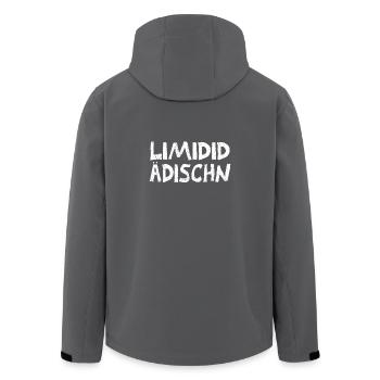 Limidid Ädischn - Recycelte Männer Softshell-Jacke von Stanley/Stella - Anthrazit - Hinten - AI Model Male 185 light (185cm)