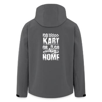 Go kart or go home - Recycelte Männer Softshell-Jacke von Stanley/Stella - Anthrazit - Hinten - AI Model Male 185 light (185cm)